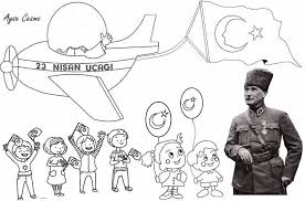 Selenga Kinis Adli Kullanicinin 23 Nisan Ulusal Egemenlik Ve Cocuk Bayrami Panosundaki Pin Boyama Sayfalari Egitim Okul Oncesi