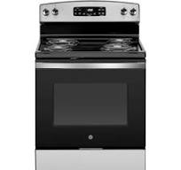 GE 30-in 4 elements 5.3-cu ft Freestanding Electric Range Stainless Steel )