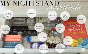 Solid work surface on top. 4 Steps To An Organized Nightstand Before After Kelley Nan