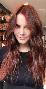 While red hair is bold and vibrant and brown hair is warm and deep, women love auburn hair because it complements most skin tones, hair textures, and hairstyles. 40 The Best Autumn Hair And Colour Ideas You Ll Be Dying Auburn Hair Colour