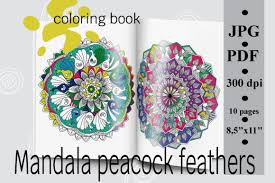 Sep 24, 2021 · there were only a few types left, such as the green peacock, the blue peacock and the kongo peacock. Mandala Peacock Feathers Coloring Book Grafico Por Sunnycoloring Creative Fabrica