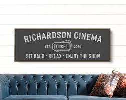 Hand drawn movie themed illustrations, digitally colored and set on a.decorating your home is easy and affordable with our high resolution printable wall art. Movie Room Decor Etsy