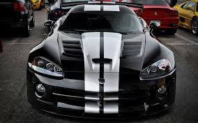 Black Dodge Viper Srt White Stripes Widescreen Wallpaper Dodge Viper Sports Cars Luxury Car Wheels