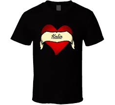 It is believed that the use of outriggers may have been initially caused by the need for stability on small watercraft after the invention of crab claw sails some time around 1500 bce. Heart Kalia Tattoo Name T Shirt
