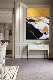 Grosses Abstraktes Gemalde Originalgemalde Acryl Auf Leinwand Moderne Kunst An Den Wanden Hangen Raumdekor Golden Weiss Grau Schwarz Abstraktes Gemalde Moderne Kunst Original Gemalde