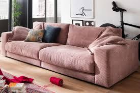 Candy Sofa Seventies 290 Cm Cord Rosa Sitztiefe 84 Cm 2er Set Flatterkissen 95x75 Cm In 2020 Sofa Living Room Table Room