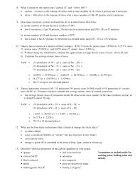 Average Atomic Mass Worksheet Answer Key