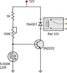 Light Dark Activated Relay Light In The Dark Electronic Circuit Projects Electronics Circuit