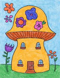 Draw A Fairy House Art Projects For Kids Kids Art Projects Nature Drawing For Kids Art Drawings For Kids