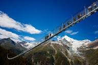 The longest pedestrian suspension bridge in the Alps | Zermatt ...