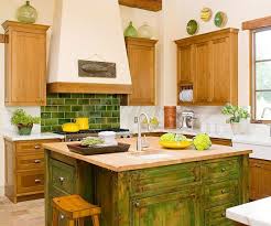 Subway Tile Backsplash Kitchen Colors Colorful Kitchen Backsplash Green Kitchen