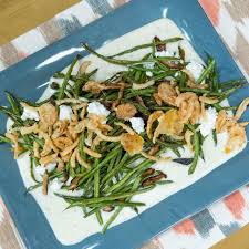 Sheet Pan Green Bean Casserole Recipe Food Network Recipes Pan Green Beans Green Beans