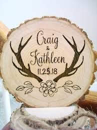 Deer hunting wedding cake toppers. Personalized Wedding Cake Topper Hunting Theme Personalized Wedding Cake Toppers Antler Wedding Decor Wedding Cake Toppers