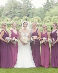 Real Weddings Martha Stewart Weddings Pink And White Weddings Bridesmaid Dresses Different Colors Bridesmaid