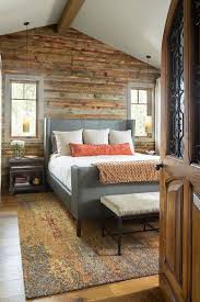 There's a large widescreen tv in front of the bed set. 30 Rustic Chic Bedrooms With Affordable Cozy Modernity Ideas Photos