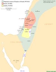 And reacheth to carmel westward, and. Map Of Israel And Judah 733 Bce