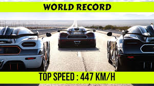 But that's when air resistance goes. Top Speed 447 Km H Koenigsegg Agera Rs World Record Youtube