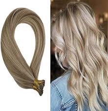 Lighter and brighter hair colors demand moisture to avoid damage, so using. Buy 16 Dark Ash Brown With Golden Blonde Youngsee 16inch I Tip Hair Extensions Human Hair Golden Blonde Highlight With Light Blonde Pre Bonded I Tip Human Hair Extensions 50gram Online At