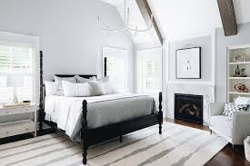 If you have a basement bedroom with lots of reds and yellows in furniture or wall art, this gray makes it more relaxing and conducive to sleep. Silver Gray Paint Color Contemporary Bedroom Benjamin Moore Silver Dollar Apartment Therapy