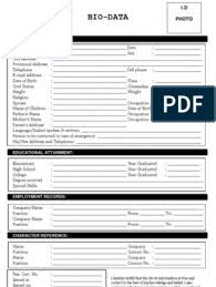 Beginner Biography Sample For Students Pdf Bio Data Form Docx Bio Data Bio Data For Marriage Biodata Format