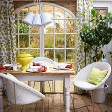Garden View Rural Look Rustic Wooden Flooring Interer