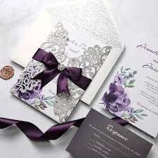 Plum And Mauve Elegance Silver Glitter Wedding Invitations Pwil092 Pro Wedding Invites Plum Wedding Invitations Silver Glitter Wedding Invitations Silver Wedding Invitations