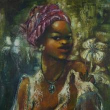 Sold at Auction: Jean-René Jérôme, Jean-Rene Jerome, Original Haitian Oil 