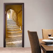 Stick on fake door panels. Meetyours Door Stickers Self Adhesive Door Murals Stickers 3d Door Stickers European Stone Door Murals Peel And Stick Waterproof Door Decal Vinyl Door Wall Murals Door Wallpaper Sticker 77 200cm Amazon Co Uk Diy Tools