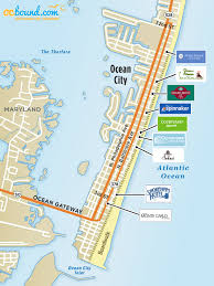 Ocean City Md Hotel Map Ocean City Md Ocbound Com