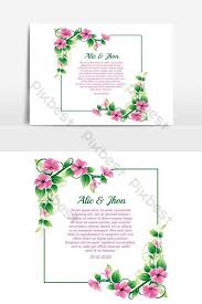 Undangan pernikahan flower borders and frames template, undangan pernikahan, bunga aneka warna, lukisan cat air, merangkai bunga, daun png. Floral Wedding Invitation Frame Png Images Eps Free Download Pikbest
