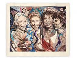 T shirt painting painting on wood painting & drawing wood paintings ronnie wood art ron woods boat art smoke art rock posters. Rolling Stones Guitarist Ronnie Wood Is Also An Artist But His Amateur Paintings Can T Get No Satisfaction From Critics