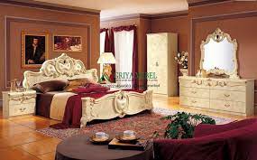 Set Kamar Tidur Marlina Putih Classic Antik Italian Bedroom Furniture Simple Bedroom Design Furniture