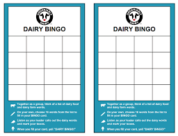 Please, try to prove me wrong i dare you. Dairy Farm Bingo Cards Midwest Dairy