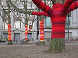 Seattle Yarnbombing Yarn Bombing Yarn Bombing Trees Land Art