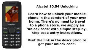 A new menu unlock network will appear, then select yes, 4. Unlock Alcatel 10 54 1054a 1054g 1054x Network Key Youtube