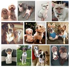 The best gift for pet lovers. Custom Illustrated Pet Pillow Kara Burke Illustrations