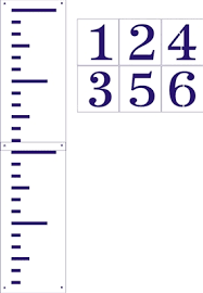 Giant Ruler Stencil Set Regular Or Growth Chart Style