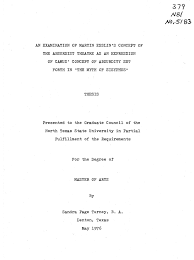 The myth of sisyphus, camus's most explicit philosophical pronouncement, begins by dismissing all reflection that evades the question of why people live. An Examination Of Martin Esslin S Concept Of The Absurdist Theatre As An Expression Of Camus Concept Of Absurdity Set Forth In The Myth Of Sisyphus Unt Digital Library