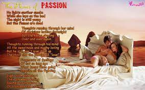 Love Romantic Passion Poem The Flames Of Passion Couple On Bed Morning Love Quotes For Him Quotes For Him Passion Poems