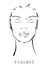 Free Face Design Makeup Templates Furless Makeup Face Charts Face Chart Face Template