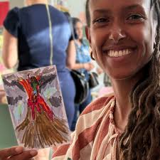 Last Wednesday night, I signed poster art at a MOSAIC Kickoff party at the  Garden District Taproom. I'm posting photos from the event and featuring  partygoers who drew self-portraits inspired by prompts