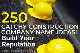 Your life insurance company name ideas should be unique but also descriptive. 250 Catchy Construction Company Name Ideas Brand Builders