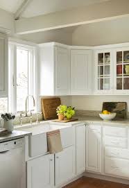 white kitchen cabinets with grey