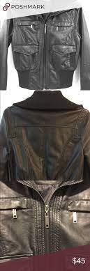 Faux Leather Bomber Jacket Faux Leather Bomber Jacket Clothes Design Fashion