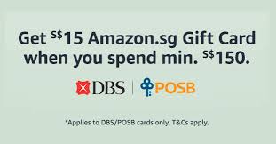 Shop gift cards by occasion or brand. Amazon Sg Get A S 15 Gift Card When You Spend S 150 Or More Using Dbs Posb Cards Till 14 Jan 2021