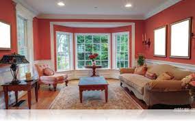 Ic Cephe Boyalarinda Renkler Ev Dekorasyonu Bay Window Living Room Living Room Windows Living Room Furniture Layout