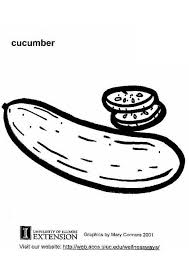 Free cucumber black and white print. Coloring Page Cucumber Free Printable Coloring Pages Img 5801