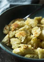 Olive Oil Fried Croutons Just A Little Bit Of Bacon Recipe In 2020 Croutons Homemade Cooking Recipes Baked Dishes