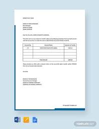 Request letter for change in authorized signatories.doc. Salary Transfer Letter Template 5 Free Word Pdf Format Download Free Premium Templates