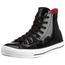 Black And Red Converse High Tops Pin By Keepcalmnjustchill On Mens Chuck Taylor Converse High Top Black Red Patent Leather Unisex 111131 Chuck Taylors Converse Chuck Taylor Black Converse Chuck Taylor